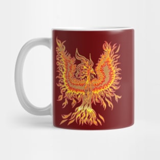 Phoenix on fire Mug